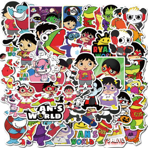 50pcs Ryans World Sticker Waterproof graffiti stickers for DIY suitcase laptop skateboard guitar and other toy stickers