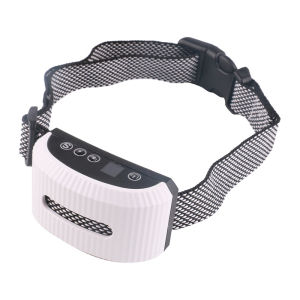 HamshMoc Adjustable Dog Anti-Bark Collar Electric Intelligent Pet Collar Automatic Stop Barking Anti-Bite Dogs Training Supplies