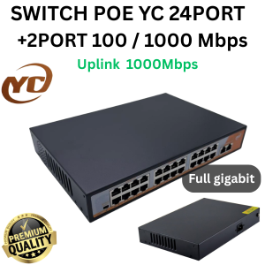 SWITCH POE 24 Port POE SWITCH 24port +2PORTS 100Mbps/1000Mbps / SWITCH HUB POE 2Uplink