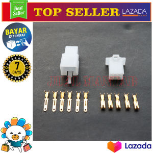 Socket + Skun Motor Mobil 6 PIN Mini Male Female - Soket Sambungan Kendaraan