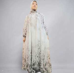 GAMIS CERUTI BABY DOLL SET KERUDUNG MOTIF PREMIUM TERMURAH//GAMIS MOTIF ELEGAN