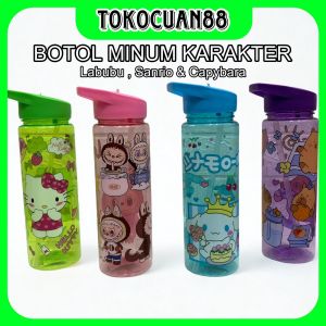 Tokocuan - Botol Minum Anak Karakter Sanrio/ Capybara/ Labubu 700 ML BPA FREE
