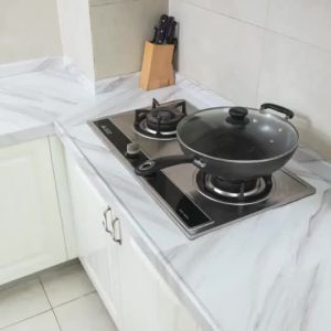 【Ship in 24H】Marble Wallpaper Marble Sticker PVC Wallpaper Self Adhesive Waterproof Heatproof Kitchen Wall Sticker For Kitchen Toilet Furniture Table Counter Top 壁纸