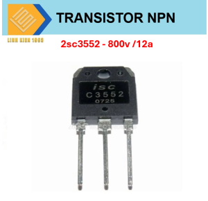Linh kiện bán dẫn Transistor 2SC3552 NPN TO-3P dòng điện 12A- 800V 3 chân