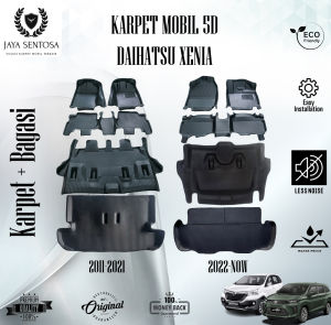 Karpet Mobil 5D Daihatsu Xenia 2005-2026 + Alas Kaki Karpet 5D Kualitas Terbaik Motif Carbon Fullset