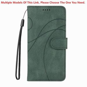 Leather Magnetic Flip Case For Nothing Phone 3 3A NFC 2 Line Embossed Leather Card Slots Magnetic Cover