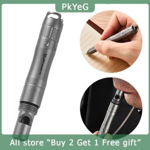 [COD] PkYeG KITCHEN Ballpoint Pen Touch Screen Pen With Whistle Function 3.19 Spiral Pen Cap Design Titanium Pocket Pen