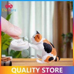 [Eleanor] 1 Set Micro Landscape Dollhouse Model Cat Trees Scratcher Deccoration Accessories Toy Mini Cat Ornament