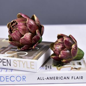 FANTAE green nearly natural home faux fruit vase filler home decorations artificial artichoke faux artichokes artificial decorations