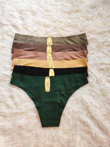 Victoria spring 3 pcs per pack women plain silk seamless panties 3 pcs per pack 1607