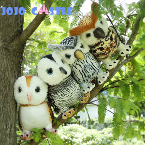 JOJO CASTLE New Simulated Wild Animal Owl Plush Toys Kawaii Dollcool Toy for Kids，comforting and Accompanying Doll Cute and Soft In Shape