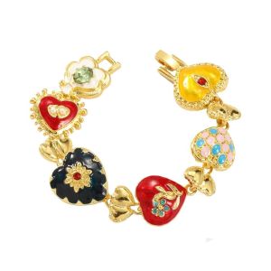 NOVELLEO Court Style Vintage Necklace Alloy Flower Heart Cameo Bracelet Elegant Clavicle Chain Retro Emboss Earrings Women