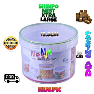 (BISA COD) PROMO Shinpo SIP-351 Nest Series / Toples Plastik Polos / Tempat Cemilan / Food Storage / Wadah Makanan / Toples Lebaran Terbaru / Toples Makanan / Toples Kue