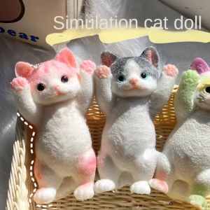 MAOMEI butter squishy slow rising slow rise squishy squishy toys for kids dumpling squishy toy Cartoon Big Cat Doll Squeeze Toy Animal Colorful Cat Shaped Squeeze Toy Cute Soft Artificial Doll Squeeze Toy Sensory Toys