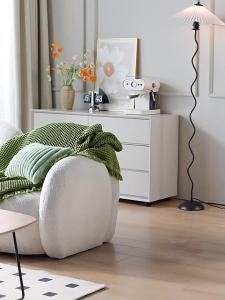 LZD Trolley Rack Living Room Storage Cabinet Sundries Trolley Simple Folding Sofa Side Home Mobile Drawer Type