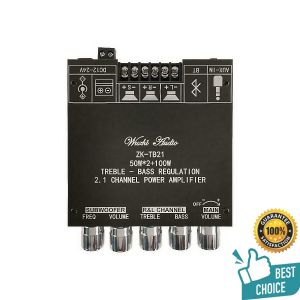Portable ZK-TB21Bluetooth Amplifier – 2.1 Channel 160W*2+220W Digital Subwoofer Board para sa Home at Car Audio