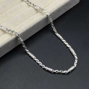 Dây Chuyền Nam Bạc Ta Họa Tiết Đốt Rồng Bạc Hiểu Minh DBN085