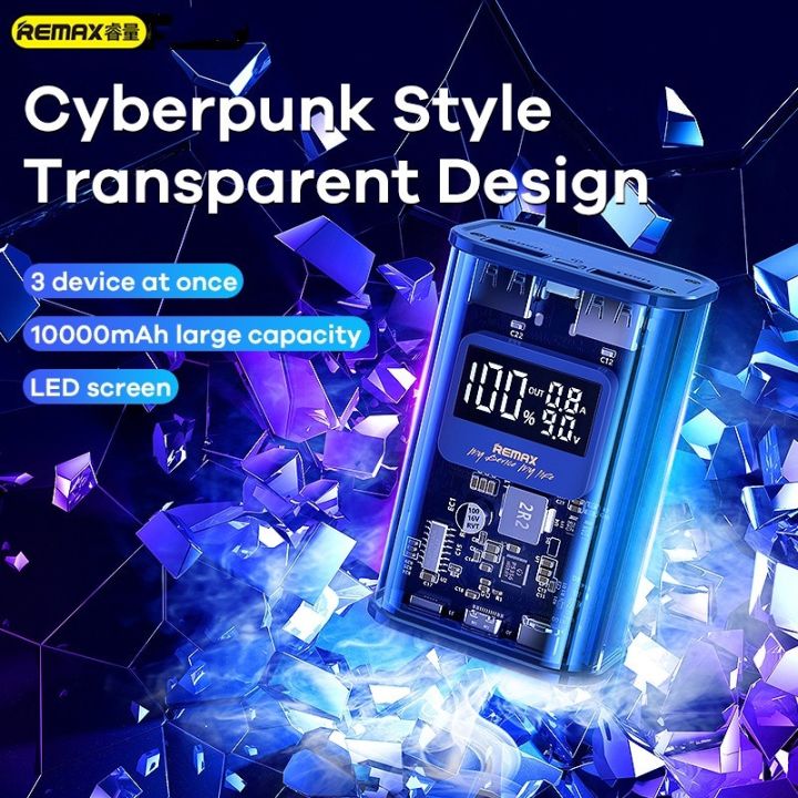 REMAX Power Bank 10000mAh PD Quick Charge Slim Mini Cyberpunk ...