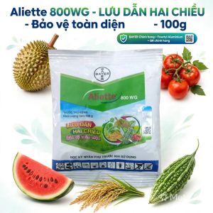 Thuốc Trừ Bệnh Aliette 800WG Bayer (Gói 100g) - Lưu Dẫn 2 Chiều Độc Quyền Đặc Trị Thối Nhũn Hoa Lan Xì Mủ Sầu Riêng Chết Héo Hoa Hồng.