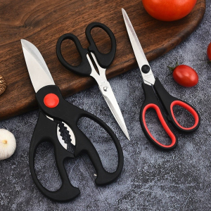 3PCS Stainless Steel Kitchen Shears Poultry Fish Chicken Bone Scissors Kitchen Household Shears Kitchen Gadgets