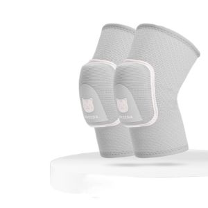 PENTU 1Pair ป้องกันการชนกัน สนับเข่ากีฬาสำหรับเด็ก ระบายอากาศได้ ป้องกันเข่า สนับเข่าสำหรับเด็ก สะดวกสบาย หนาขึ้น ปลอกแขนบีบอัดเข่า สำหรับเด็ก/เยาวชน