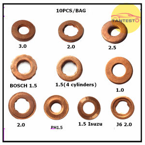 100pcs 7x15mm EURO-III common rail injector nozzle copper pad gasket for diesel injector sealing diesel pump repair tool parts