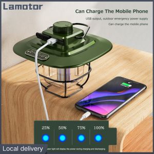 [Vktech] Rechargeable LED Lantern for Outdoor Use - Portable Camping Light for Hiking and Emergency Situations - Lightweight and Waterproof Design