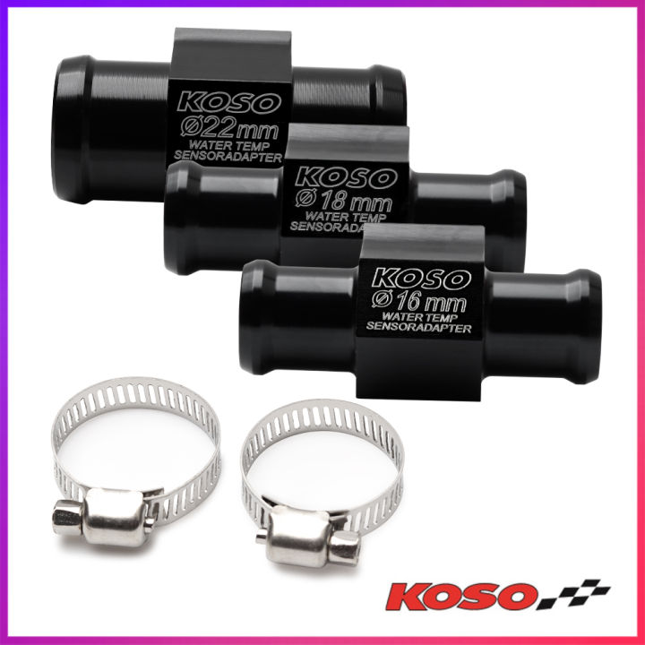 Capteur De Température D'Eau Numérique Universel Pour Moto/Scooter - Affichage Carré Rouge/Blue - Filetage 22mm