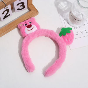 Zaman Now - Hair Band Gaya Korean / Headband Empuk Fashion Wanita / Bando Bulu Motif Karakter Beruang