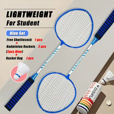 YONEX Profesional 2 pcs Badminton Racket with 1PCS Shuttlecocks Original Badminton Racket UIltra Light and Durable Adult Gym Fitness with Raketa Bag Professional Shuttlecock