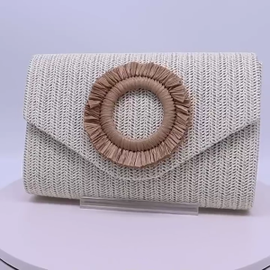 Straw Clutch Purse for Women Crossbody Bag Summer Beach Shoulder Bags Envelope Wallet Woven Evening Handbags Gifts