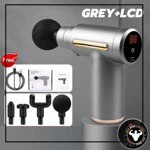 🔥คำแนะนำของแพทย์🔥  ปืนฟาสเซีย Massage Gun ปืนนวดคลายกล้ามเนื้อ ปืนนวด อุปกรณ์นวด หัวนวด 4 ผ่อนคลาย ลดความแข็งกล้ามเนื้อ