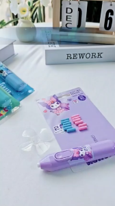 Capybara Electric Eraser Fan 2 In 1 Student Pencil Study Stationery Gift 可爱卡皮巴拉电动橡皮擦功能带风扇二合一橡皮学生铅笔擦学习文具 E031C