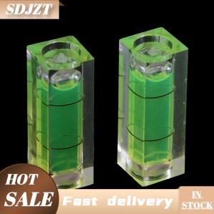 SDJZT 2Pcs rectangular cube spirit level bubble measuring level ruler detector tool