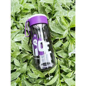 Botol Anak Pelajar Sekolah Anti Tumpah 600ml Botol Motif Nice Beruang Bahan Plastik 0206