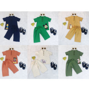 Oneset Koko Disney Setelan Baju Anak Muslim Laki-laki Maybee Oneset 2 3 4 5 Tahun