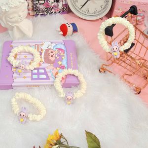 Kunciran Rambut Scrunchie LABUBU 1 PCS Motif Lengkap Ready 5 Variant Warna Super Lucu Imut / Ikat Rambut LABUBU 1 Pieces Komplit Harga Termurah Favorit Anak Aksesoris Rambut Perempuan Kekinian Bisa Grosir dan COD