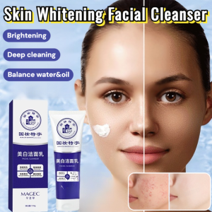 Skin Whitening Facial Cleanser Deep Cleaning Oil Control Face Wash Moisturizing Brightening Remove Black Heads Skin Care
