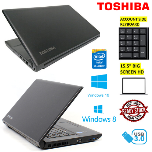 TOSHIBA DYNABOOK SATELLITE B453 [ Intel CELERON / 2GB DDR3 RAM / 320GB HDD  STORAGE / WINDOW 10 #toshibalaptop #toshibanotebook #businesslaptop  #bigscreenlaptop #pdprlaptop #PDPR Laptop #laptopmurah 