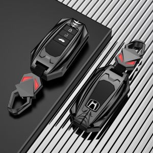 Honda City Civic HR-V Jazz CR-V Giorno Accord Vision SH BR-V Brio Dunk เคสกุญแจรถยนต์ พวงกุญแจรถยนต์ เคสกุญแจ กระเป๋ากุญแจรถยนต์ กระเป๋าใส่กุญแจ ปลอกกุญแจ ที่ใส่กุญแจ  Rekaan Eksklusif Honda   Sarung Gancu berkualiti tinggi   Serasi dengan