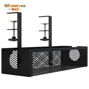Easy-to-Install Cable Organizer Tray for Desk and Kitchen with Adjustable Thickness and Durable Finish