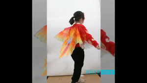 Vibrant Parrot Wings with Costume Mask Birds Dress Up Bird Costume Prop for Halloween Party Bird Themed Party Masquerade