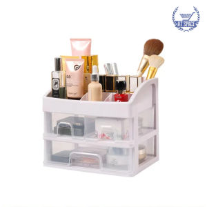 🔥SG LOCAL STOCK🔥Transparent Drawer Storage Box Desktop Tape Dustproof Skin Care Products Cosmetic Shelf