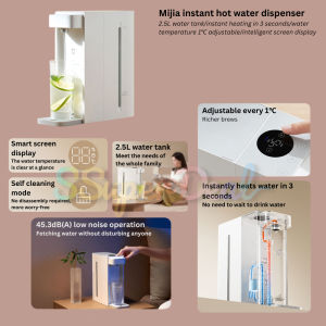 Xiaomi Mijia Instant Hot Water Dispenser S1 / S2202 | 3 sec 1°C Adjustable Water Temperature Self cleaning mode