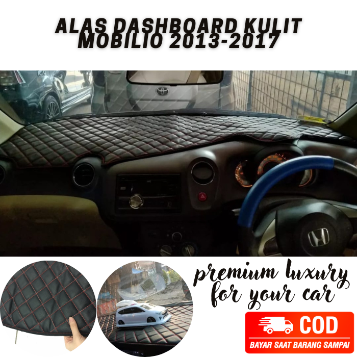 Cover Alas Dashboard Kulit Model Wajik Mobil Mobilio 2013-2017 | Lazada