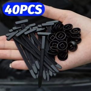40 cái khóa chịu lực cao Dây buộc cáp bằng ni lông kẹp sửa chữa xe ô tô tự khóa thông dụng kẹp cốp xe ô tô vòng bảo vệ pa nô bảo vệ động cơ Chắn Bùn