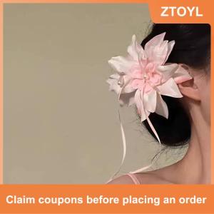【ZTOYL】 กิ๊บติดผมดอกไม้สไตล์วันหยุดสไตล์โบฮีเมียนกิ๊บดอกไม้จำลองแฟชั่นสำหรับผู้หญิงเด็กผู้หญิง