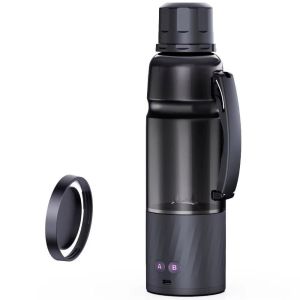 6000mAh Portable Blender 370W Peak Power 6‑Leaf Blade 600ml Wet & Dry USB‑C Rechargeable Personal Blender for Smoothies Coffee N