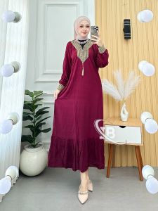 Gamis Rayon Renda Sultan Busui Frendly Ld 110 Kekinian Bhanibatik