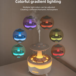 Raindrop Humidifier Aromatherapy Ultrasonic Diffuser Air Humidifier With Essential Oil Home Office Humidifier Diffuser 雨滴喷雾加湿器